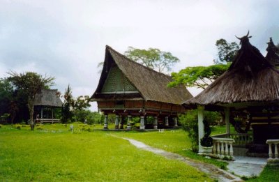 Sumatra - a traditional Batak building
